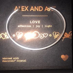 Alex and Ani love cuff bracelet